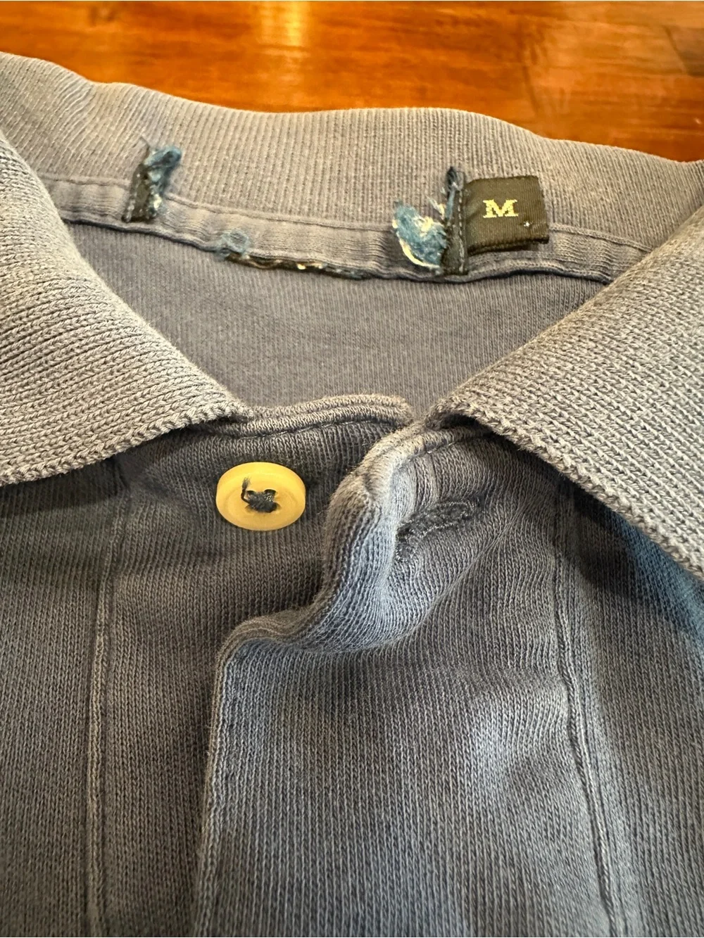 Ralph Lauren Blue Polo Shirt with Orange Pony Logo